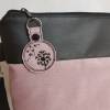Handtasche Pusteblume Umhängetasche Pusteblume rosa Kunstleder mit Anhänger Tasche handmade … Bild 7