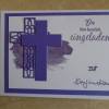 Enladungskarten zur Konfimation Mädchen Junge Einladungen Kreuz Einladung Kommunion Einladungskarte Farben nach Wahl Bild 4