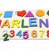 HOLZ PUZZLE mit Namen Zahlen Formen Pastell Farben Montessori Personalisiert 1. 2. 3. Geburtstag Baby Geschenk Neugeborene Geburt Kinder Mädchen Jungs Spielzeug Bild 10