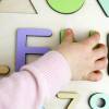 HOLZ PUZZLE mit Namen Zahlen Formen Pastell Farben Montessori Personalisiert 1. 2. 3. Geburtstag Baby Geschenk Neugeborene Geburt Kinder Mädchen Jungs Spielzeug Bild 5
