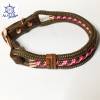 Leine Halsband Set rosa braun rosegold, für Hunde, verstellbar Bild 3