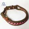 Leine Halsband Set rosa braun rosegold, für Hunde, verstellbar Bild 4