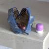 Kosmetiktasche Geobag blau mit Lilien, klein Bild 5