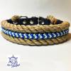 Leine Halsband Set natur royalblau, für Hunde, verstellbar Bild 8