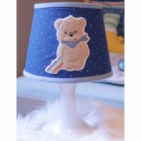 Nachttischlampe  „Schlummerlicht Bär“ für Jungen in blau Bild 1