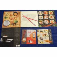 Sushi Asia Fingerfood Servietten Set  6 Motivservietten  Mix 2 Bild 1