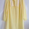 True Vintage Nachtkleid Nachthemd Größe S 36 Soft Pastell Gelb Weiß Flauschig Rüschen Spitze Kleid Dessous Flanell Bild 4