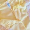 True Vintage Nachtkleid Nachthemd Größe S 36 Soft Pastell Gelb Weiß Flauschig Rüschen Spitze Kleid Dessous Flanell Bild 5