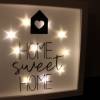 ABVERKAUF Leuchtbild "Home Sweet Home" aus der Manufaktur Karla Bild 3