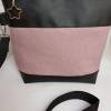 Handtasche Pusteblume Umhängetasche  Pusteblume rosa schwarz  Kunstleder mit Anhänger Tasche Geschenk Bild 6