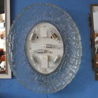 Spiegel mit leuchtendem Glasrahmen 60er Jahre Bild 6