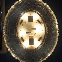 Spiegel mit leuchtendem Glasrahmen 60er Jahre Bild 7