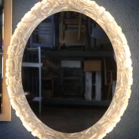 Spiegel mit leuchtendem Glasrahmen 60er Jahre Bild 8