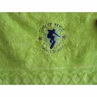 Handtuch, bestickt, Skater, personalisiert inkl. Wunschname, Baumwollhandtuch, individuell, von Dieda Bild 1