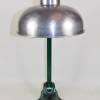 40er Jahre Bauhaus Tischlampe Leuchte Büro Werkstatt Metall Aluminium Hala grün schlicht vintage Bild 4