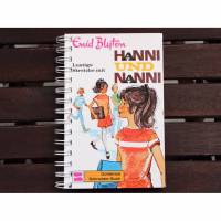 Notizbuch "Lustige Streiche mit Hanni und Nanni" aus altem Kinderbuch Bild 1