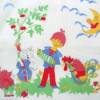 Vintage Kinder-Taschentücher Motiv Natur Tiere Musik Kinder Bild 6