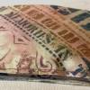 Hippe Geldbörse aus Tyvek - cremefarben,  handkoloriert Bild 4
