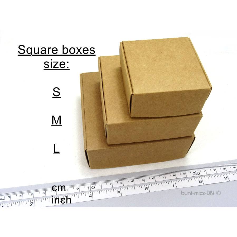 50/100 x Natur Kraftpapier Geschenkkarton Geschenkbox Schachtel Bonboniere Box 