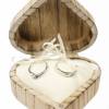 RINGBOX aus HOLZ Herz Vintage Ringkissen mit GRAVUR Rustikale Hochzeit Ringschachtel für Eheringe Ringkästchen Ringschatulle Personalisiert Bild 7