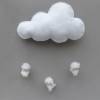 Mobile-Wolke mit Schneeflöckchen-Kinder, Babymobile, Jahreszeitentisch Bild 10