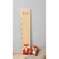 Kindermesslatte "Kleiner Fuchs" aus Holz Bild 1