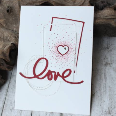 Liebeskarte, Karte zum Valentinstag, Hochzeitskarte