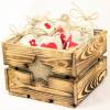 Vintage Adventskiste Rustikale Holzkiste mit Stern für Adventsgeschenke Adventskalender aus Holz Geschenkekiste Weihnachten Deko Geschenk Bild 4