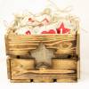 Vintage Adventskiste Rustikale Holzkiste mit Stern für Adventsgeschenke Adventskalender aus Holz Geschenkekiste Weihnachten Deko Geschenk Bild 5