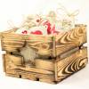 Vintage Adventskiste Rustikale Holzkiste mit Stern für Adventsgeschenke Adventskalender aus Holz Geschenkekiste Weihnachten Deko Geschenk Bild 6