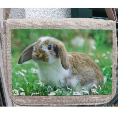 Umhängetasche Schnuffel, Zwergwidder, Messenger-Bag  Kaninchen