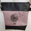 Handtasche Pusteblume Heissluftballon Umhängetasche Pusteblume rosa Kunstleder mit Anhänger Tasche handmade … Bild 5