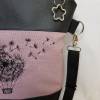 Handtasche Pusteblume Heissluftballon Umhängetasche Pusteblume rosa Kunstleder mit Anhänger Tasche handmade … Bild 6