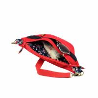 Gürteltasche "Tine" in rot-  modisch, praktisch, vielseitig, Bauchtasche, Crossbag, Bodybag Bild 6