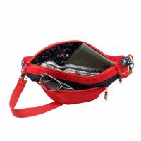 Gürteltasche "Tine" in rot-  modisch, praktisch, vielseitig, Bauchtasche, Crossbag, Bodybag Bild 7