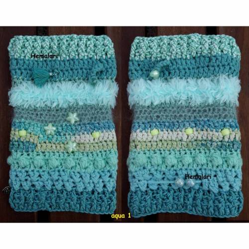 Twiddlemuff * 1 Stk. ARMSTULPE aqua * Sensorik Alzheimer Demenz * Beschäftigungsmuff MUFF für unterwegs