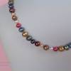 RESERVIERT: Perlenkette bunt mit Extralänge: 46 cm, Magnetverschluss Si925, Geschenk für Frauen, Zuchtperlen Bild 4