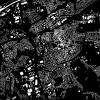 Stadtplan HERNE - Just a Black Map I Digitaldruck Stadtkarte citymap City Poster Kunstdruck Stadt Karte Bild 3