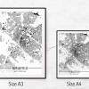 Stadtplan BIELEFELD - Just a Map I Digitaldruck Stadtkarte citymap City Poster Kunstdruck Stadt Karte Bild 5