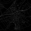 Stadtplan APOLDA - Just a Black Map I Digitaldruck Stadtkarte citymap City Poster Kunstdruck Stadt Karte Bild 2