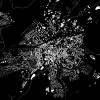 Stadtplan APOLDA - Just a Black Map I Digitaldruck Stadtkarte citymap City Poster Kunstdruck Stadt Karte Bild 3