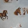 14,70 EUR/m Dekostoff Canvas Pferd / Pferde Köpfe auf hellbeige Leinenoptik Bild 5