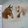 14,70 EUR/m Dekostoff Canvas Pferd / Pferde Köpfe auf hellbeige Leinenoptik Bild 7