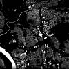 Stadtplan LEVERKUSEN - Just a Black Map I Digitaldruck Stadtkarte citymap City Poster Kunstdruck Stadt Karte Bild 3
