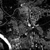 Stadtplan LEVERKUSEN - Just a Black Map I Digitaldruck Stadtkarte citymap City Poster Kunstdruck Stadt Karte Bild 4