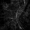 Stadtplan MAGDEBURG - Just a Black Map I Digitaldruck Stadtkarte citymap City Poster Kunstdruck Stadt Karte Bild 2