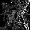 Stadtplan MAGDEBURG - Just a Black Map I Digitaldruck Stadtkarte citymap City Poster Kunstdruck Stadt Karte Bild 3