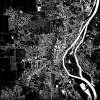 Stadtplan MAGDEBURG - Just a Black Map I Digitaldruck Stadtkarte citymap City Poster Kunstdruck Stadt Karte Bild 4