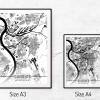 Stadtplan DUISBURG - Just a Map I Digitaldruck Stadtkarte citymap City Poster Kunstdruck Stadt Karte Bild 5
