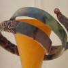 Handgearbeitetes Wickel-Spiral-Armband Upcycling Bild 6
